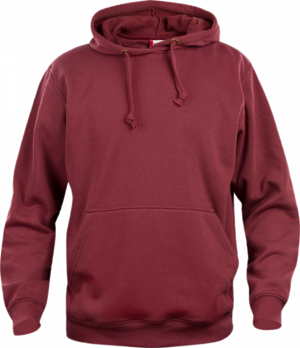 Clique - Basic Cotton Hoodie - Burgundy