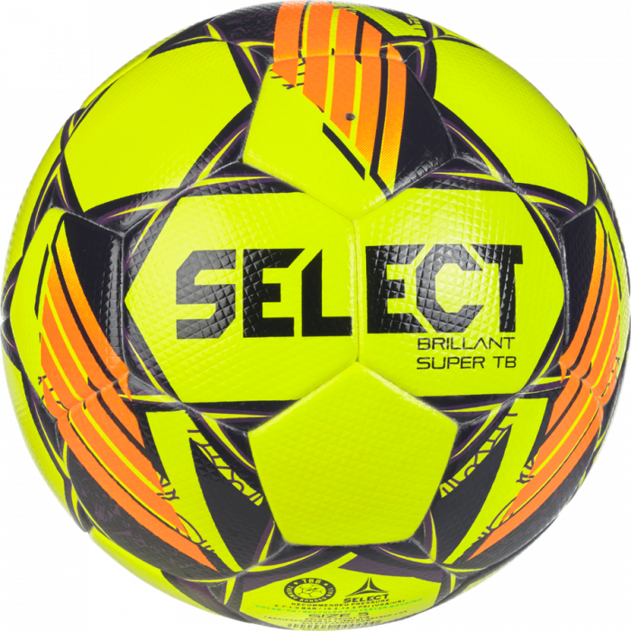 Select - Brillant Super Tb V24 Football - Leuchtgelb & orange
