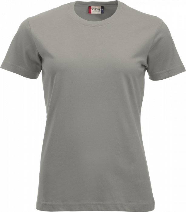 Clique - Classic Cotton Tee Women - Srebrny