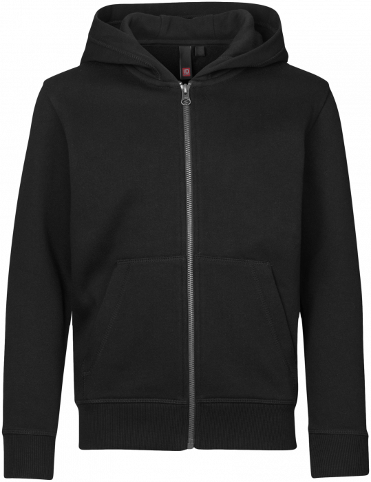 ID - Cottonhoodie With Zip (Ks) - Nero