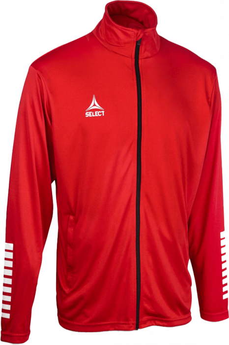 Select - Pisa Training Zip Jacket - Rood & wit