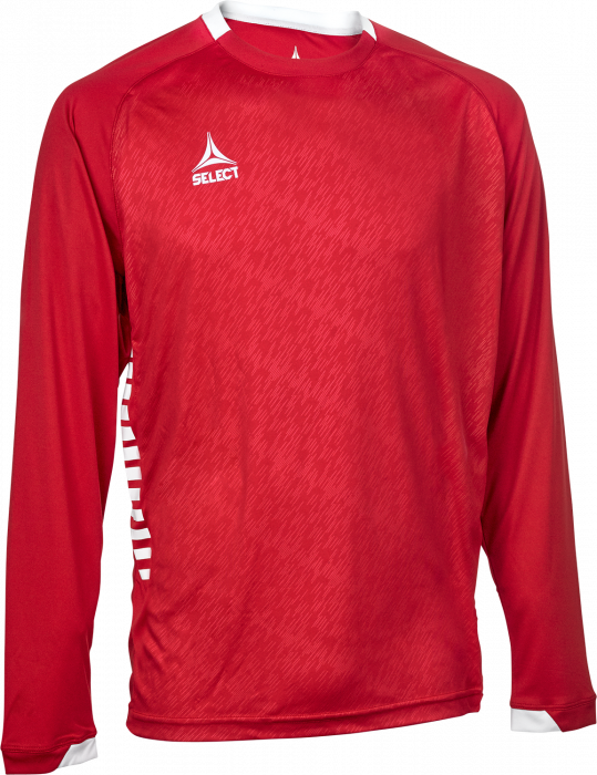 Select - Spain Long-Sleeved Playing Jersey - Röd & vit