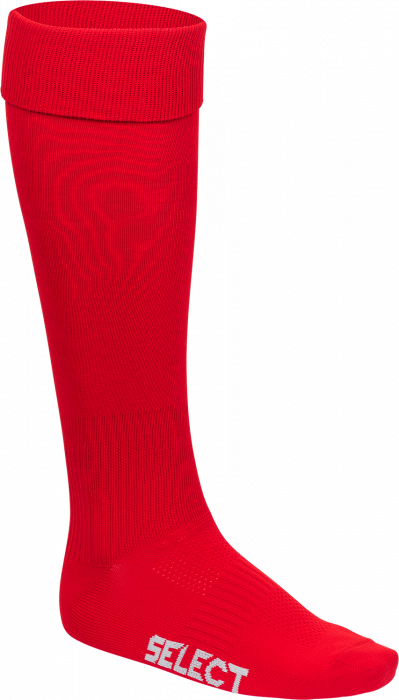 Select - Goalkeeper's Sock With Foot - Czerwony